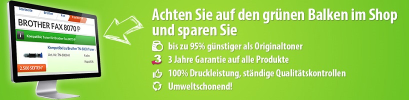 Geld sparen durch kompatible Toner und Druckerpatronen: bis zu 95% günstiger